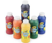 Crayola Washable Finger Paints, 6 Count, School Painting Supplies, Gifts for Kids, 4, 5, 6, 7, 6 Colours