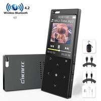 CCHKFEI MP3 Player with Bluetooth 8G Portable HiFi Music Player Built-in Speaker Touch Keys 1.8 Inch TFT Screen FM Radio, Voice Recorder Functions Metal Body Supports up to 128GB SD Card