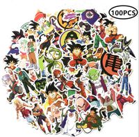 ZiYan 100Pcs Dragon Ball Z Laptop Stickers Anime Waterproof Stickers for Skateboard, Luggage,Helmet,Guitar