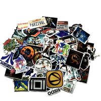 Teen Movie Sticker Vinyl Fashion - Waterproof Sticker Teen Adult Number One Player Cool Motorcycle Bike Skateboard Guitar Suitcase Laptop iPad Phone Case Graffiti Kettle Sticker (57pcs)