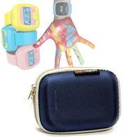 Navitech Blue Water Resistant, Child Resistant, Hard Case Cover Compatible with The AmbyGear