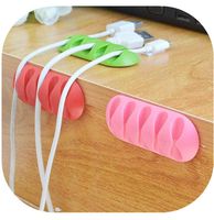 Feishe Clearance USB Charger Cell Phone Mouse Cord Holder, Cable Clips Cord Management System Desktop Cable Organizer Computer, Electrical, Charging Or Mouse Cord Holder