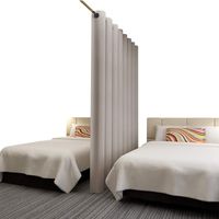 Rose Home Fashion RHF Privacy Room Divider Curtain 8ft Tall x 15ft Wide: No one can See Through, Total Privacy(15x8)-Beige