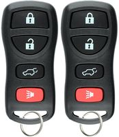 KeylessOption Keyless Entry Remote Car Key Fob Clicker Alarm for SUV Nissan Armada, Infiniti EX35 FX35 QX56 KBRASTU15 (Pack of 2)
