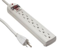 Morris Products 89034 6 Outlet Power Strip Surge Protector, 12' Length, 270 Joules