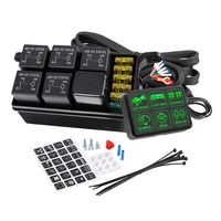 6 Gang Switch Panel, Nirider Universal Circuit Control Box Button Switch Pod Touch Switch Box For Truck Jeep ATV UTV SUV Car