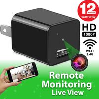 Spy Camera - WiFi Remote View - Hidden Camera - HD 1080P - Premium Wireless Camera - Motion Detection - USB Hidden Camera - Nanny Camera - Best Spy Camera Charger - Hidden Camera Charger - iOS Android