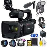 Canon XA55 Professional UHD 4K Camcorder Professional Accessory Bundle