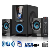 Befree Sound 2.1 Bluetooth Speaker System for any PC or Home Entertainment with FM Radio, SD and full function remote control