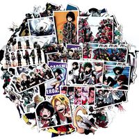 Bowinr My Hero Academia Car Stickers, Anime Vinyl Waterproof Bumper Sticker for Phone, MacBook, Laptop, Car, Lugguage, Window, Wall and More (49pcs)