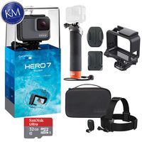 GoPro Hero 7 (Silver) Action Camera with GoPro Adventure Kit Essential Bundle