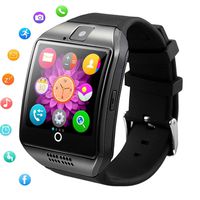 Smart Watch Bluetooth Wrist Watch Touch Screen Unlocked Watch Pedometer Sleep Monitor Fitness Tracker Compatible with Android Phones Samsung Galaxy S10 S9 S8 A5 A6 Note 9 Lg Men Women Boys Kids Black