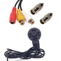 CCTV Hd Mini Spy Pinhole Security Camera with 8pcs Infrared IR LEDs Night Vision 6mm 70degree 1000tvl Mini Hidden CCTV Surveillance Camera Aanalog