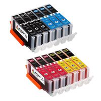 Arthur Imaging Compatible Ink Cartridge Replacement for Canon CLI251XL for use with PIXMA MX922 MG5520 (3 Black, 3 Cyan, 3 Yellow, 3 Magenta, 12-Pack) - CLI251(12)