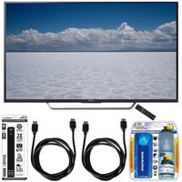 Beach Camera Sony XBR-49X700D - 49" Class 4K Ultra HD TV with Essential Accessory Bundle Includes TV, Screen Cleaning Kit, 6 Outlet Power Strip with Dual USB Ports and 2 HDMI Cables