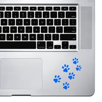StickAny Palm Series Pawprints Sticker for MacBook Pro, Chromebook, and Laptops (Blue)