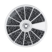 Screws Nuts Assortment Kit, M1 M1.2 M1.4 M1.6 Stainless Steel Button Head Hex Socket Head Cap Bolts Screws with Nuts Assortment Kit