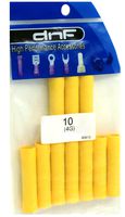 DNF 5 Pack 100% Copper Yellow 4 Gauge Vinyl Butt Connectors