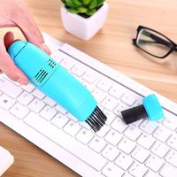 Quaanti Computer Keyboard Vacuum Cleaner USB Mini Vacuum Cleaner Mini Cleaner Clean Computer for PC Laptop Desktop Notebook (Sky Blue)