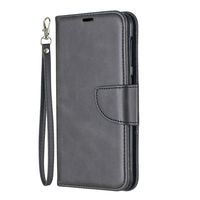 Lomogo Samsung Galaxy M10 Case Leather Wallet Case with Kickstand Card Holder Shockproof Flip Case Cover for Galaxy M10 - LOBFE150175 Black
