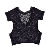 Makaor Baby Photography Props Outfit Newborn Infant Baby Girl Photography Prop Lace Romper Jumpsuit Princess Clothes (Black, for 0-6 Months Baby)