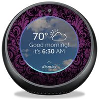 MightySkins Skin Compatible with Amazon Echo Spot - Purple Style | Protective, Durable, and Unique Vinyl Decal wrap Cover | Easy to Apply, Remove, and Change Styles | Made in The USA