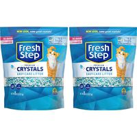 Fresh Step Crystals, Premium Cat Litter, Scented,  8 Pounds (Pack of 2)