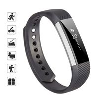 TOMALL Replacement Silicone Bands Compatible for Fitbit Alta and Alta HR,Waterproof Sport Wristband Bracelet for Women Men (Large, Black)