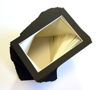 Pack of 100 sets of 5x7 BLACK Picture Mats Mattes Matting for 4x6 Photo + Backing + Bags