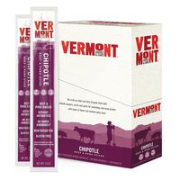 Vermont Smoke & Cure Meat Sticks - Antibiotic Free Beef & Pork Sticks - Gluten-Free Snack - Paleo and Keto Friendly - Nitrate Free - Chipotle - 1oz Stick - 24 Count