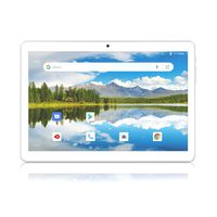 Tablet 10.1 Inch, Android Go 8.1 3G Unlocked Tablets PC with Dual SIM Card Slots, 1+16GB, Quad Core, Dual Camera, 1280x800 IPS Display, 6000mAh Battery, Google Certified, Bluetooth, GPS, WiFi, Silver