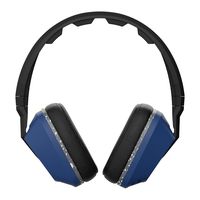 Skullcandy Crusher Headphones with Built-in Amplifier and Mic, Black Blue and Gray