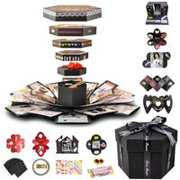 Explosion Gift Box Set Album Scrapbook DIY Photo Album Box for Birthday Anniversary Wedding