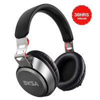 Bluetooth Headphones, EKSA Wireless Bluetooth Headphones Over Ear with Microphone, Up to 30hrs, Adjustable Headband, Soft-Protein Earmuffs, Wired Foldable Headset for iPhone/iPad/PC/Cell Phones