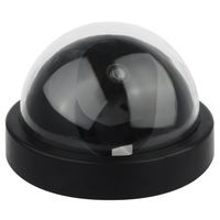 DEFEWAY Dummy Fake Security Surveillance Dome Camera with Flashing Red LED Light, Wireless Simulated Cameras for Home Security