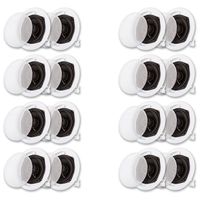 Acoustic Audio R191 In Ceiling / In Wall Speaker 8 Pair Pack 2 Way Home Theater 3200 Watt R191-8PR