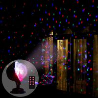 Vanthylit Multi Function Rotating Falling Snow Projector for Xmas Moving Points Landscape Lights for Home Yard Garden and for Wedding Show Club Pub