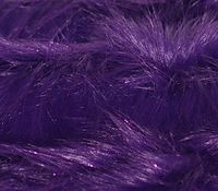 Faux Fur Fabric Long Pile Sparkling Tinsel Purple / 58" Wide/Sold by The Yard