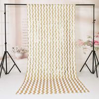 TRLYC 3Ft7Ft Gold Chevron Sequin Backdrop/Curtain For Wedding And Party
