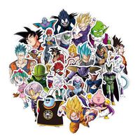 Bowinr Dragon Ball Z Car Stickers, Anime Bumper Sticker for Phone, Laptop, Car, Lugguage, Skateboard and More(36pcs)