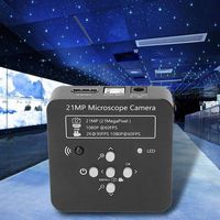 Microscope Camera, 21MP Sensor Pixel Industrial Microscope Camera Industrial Microscope 100-240V(US)