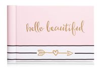 Pearhead Hello Beautiful Brag Book, A Perfect Gift for Expecting Parents, or Addition to Baby Registry, Pink