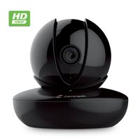 Zencam WiFi Camera, 1080p HD Indoor Pan Tilt Digital Zoom Wireless IP Security System w/ Night Vision, Two Way Talk, MicroSD & Cloud Storage, 2.4Ghz Only, Black (M2B-V2)(Updated Firmware, 2019)