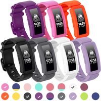 GVFM Compatible with Fitbit Ace 2 Bands for Kids 6+, Soft Silicone Bracelet Accessories Sport Strap Boys Girls Wristbands Compatible for Fitbit Ace 2 (7-2)