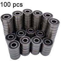 100 Pack 608-2RS Skateboard Bearing, Rolling Bearings, 8x22x7mm 608rs Bearing
