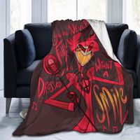 Hazbin Alastor Hotel Ultra-Soft Micro Fleece Blanket Warm 3D Graphic Plush Fluffy for Couch, Bed, Sofa 50"x40"