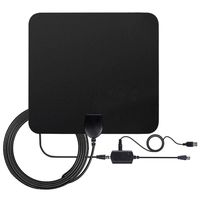 LEMEGO TV Antenna Indoor HDTV Digital 50 Miles Range Amplified 1080P with Detachable Amplifier Signal Booster, USB Power Supply and 13 Feet Highest Performance Coaxial Cable