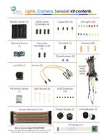 Boolean Box Lights, Camera, Sensors! A Build it Yourself Electronics Accessory kit for use with Any Raspberry Pi Computer