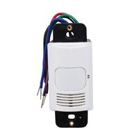 Hubbell LightHawk LHMTD0 Multi-Technology Dual Circuit Wall Switch Occupancy Sensor IntelliDAPT, Whi