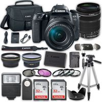 Canon EOS 77D DSLR Camera with Canon EF-S 18-135mm f/3.5-5.6 is USM Lens + Kit
